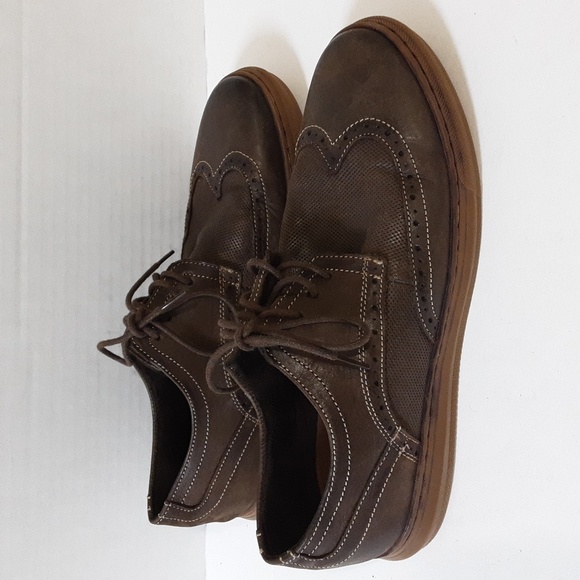 Arkbird oxford  brown leather shoes men\'s size 9 lace up style